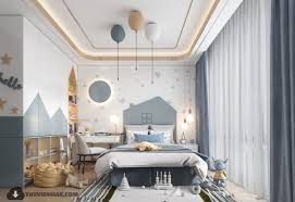 The drawing is made in 2d in the autocad program in top and side views. 3d Model Interior Children Room 2 Free Download By Huyhieulee Kids Room Interior Design Kids Interior Room Modern Kids Room Design
