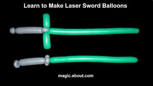 Tutorials To Learn How To Make Various Kinds Of Balloon Swords Balloon Sword Balloons How To Make Light
