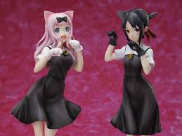 Inilah Action Figure Kaguya Dan Fujiwara Dari Anime Kaguya Sama Love Is War Memakai Telinga Kucing In 2020 Popular Anime Sama Figure Poses