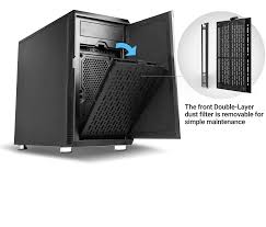 Sure, you could take the maximum power approach of shoving as many fans as generally, you want the case fans in front of the case drawing in air while the fans at the rear blow air out. P5 Is The Best Silent Pc Mini Tower Case With Micro Atx 1 X 140mm 1 X 120mm Fans Included Sound Dampening Panels Antec