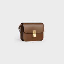 Handtaschen einkaufen auf amazon fashion. Teen Classic Bag In Box Calfskin Camel 192523dls 04fg Celine