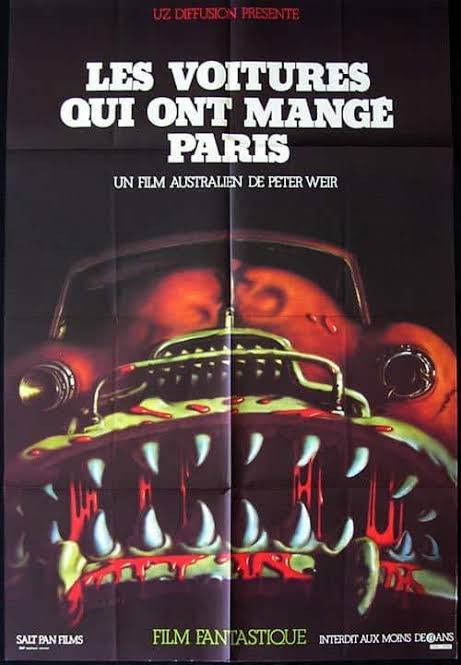 CARS THAT ATE PARIS aka CARS THAT EAT PEOPLE 1974 Peter Weir ORIGINAL  FRENCH Movie poster - MovieMem Original Movie Posters