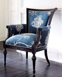 Crewel Blue Chair At Horchow Have To Have This Chair Traditional Chairs Upholstered Chairs Fabric Covered Chair