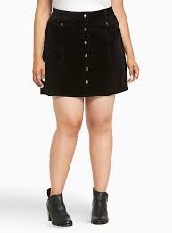 Black A Line Mini Skirt Outfit Corduroy A Line Mini Skirt In 2020 Plus Size Mini Skirts Mini Skirts A Line Mini Skirt