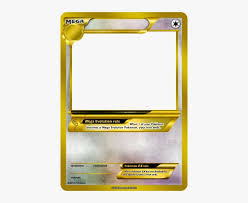 Blank Pokemon Card Mega Pokemon Card Meme Template Png Image Transparent Png Free Download On Seekpng