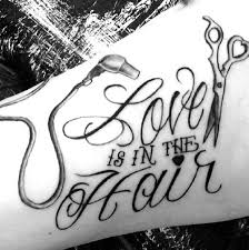 Ginny is a hair stylist/colorist performing hair services at salon eclipse in torrance california. Hair Stylist Tattoo Friseur Tattoos Scherentattoos Susse Tattoos