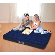 Intex Full 8 75 Classic Downy Inflatable Airbed Mattress Walmart Com Air Bed Air Mattress Mattress