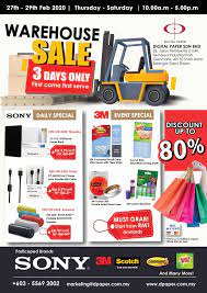 Sony Warehouse Sale Up To 80 Off 27 February 2020 29 February 2020 Warehouse Sales Sony Warehouse
