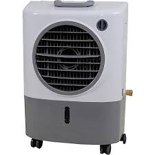 I am working with aolan evaporative coolers, and i have all the specification from them for the devices used. Hessaire 1 300 Cfm Evaporative Cooler 500 Sq Ft 4 8 Gallon Reservoir Capacity 20 In L X 10 In W X 28 H 16 Lb Mc18m At Tractor Supply Co
