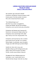 Materi pelajaran penjasorkes kelas 2 semester 2 sd dan mi. Soal Calistung Kelas 3 Tahap 3