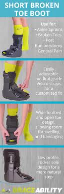 10 complete medical slimline cast boot black square toe. Short Broken Toe Walking Boot For Fractures Foot Injury Recovery Broken Toe Foot Injury Walking Boots