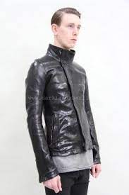 Carol Christian Poell O D Lined High Neck Leather Jacket Leather Jacket Leather Jacket Men Style Leather Jacket Men