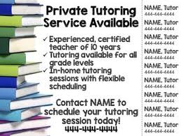 Tutoring Flyer Several Themes Editable Tutoring Flyer Online Tutoring Jobs Tutoring Business