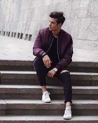 How To Wear A Bomber Jacket For Men In 2021 And Where To Buy Them Photography Poses For Men Mens Photoshoot Poses Fashion Photography Poses