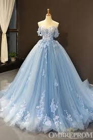Light Blue Off Shoulder Sweetheart Long Lace Prom Dress D346 In 2020 Elegant Ball Gowns Prom Dresses Long Lace Ball Gowns