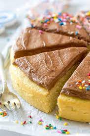 One Layer Cake With Chocolate Buttercream Recipe One Layer Cakes Layer Cake Recipes Cake Recipes