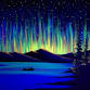 Paint Nite: Black Light Northern Lights the Way event image