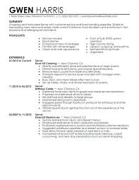 Resume Format Bullet Points Resume Templates Server Resume Good Resume Examples Resume Examples