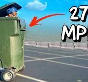 I Built A Race Car Trash Can (Lithium Battery)