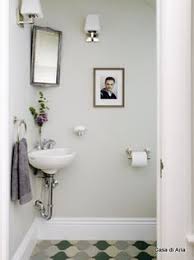 Small Sink Solution For Very Tiny Powder Room In Living Room Area Corner Sink Corner Sink Bathroom Tiny Powder Rooms