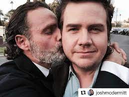 Bonus No One Can Resist That Mullet Andy And Josh At The Hollywoodforever Thewalkingdead S7 X The Walking Dead Walking Dead Cast Walking Dead Zombies