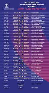 Upcoming schedule of international, domestic & t20 series of india and other international cricket match begins at 03:30 ist (22:00 gmt prev. World Cup 2019 Match Schedules All Sports Match Schedule World Cup World Cup Schedule