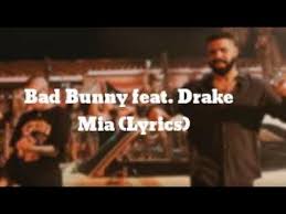 Dile que tú eres mía, mía tú sabe' que eres mía, mía tú a mí. Bad Bunny Feat Drake Mia Lyrics Youtube