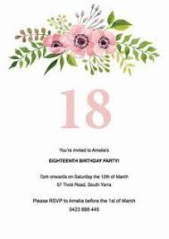 Printable 18th Birthday Card Template Image Result For Free Invitation Templates For Word Invitation Card Birthday Flower Birthday Invitations Party Invite Template