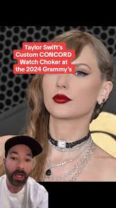 Taylor Swift’s Custom CONCORD Watch Choker at the 2024 Grammy’s