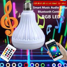 Eecoo E27 12w Led Rgb Bluetooth Speaker Bulb Wireless Music Playing Light Lamp With Remote Control Led Bluetooth Speaker Led Music Bulb Walmart Com Walmart Com
