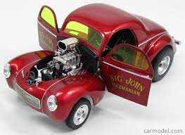 Standing at 6' 5, big john mazmanian was a larger than life character in the world of american drag racing known for his speed and his now legendary. Acme Models 1800905 Masstab 1 18 Ford Usa Willys Big John Mazmanian Gasser 1941 Red Met