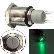 Neufu 16mm Led Interrupteur Metal Fiche Klaxon Etanche Voiture Bateau Vert Tu Achat Vente Poussoir Electronique Poussoir Bouton Voiture Vert Cdiscount