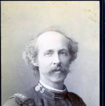 Portrait of Frederick Booth-Tucker. The photo is mounted