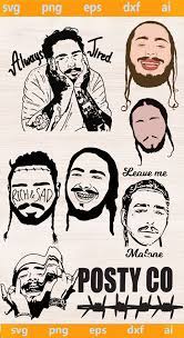 Post Malone Svg Post Malone Silhouette Post Malone Cricut Post Malone Clipart Post Malone Vinil Post Malone Cricut Malone