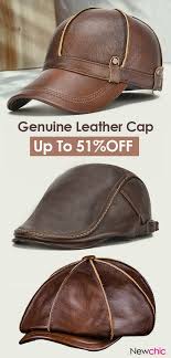 Genuine Leather Cap Mensfashion Leather Cap Beret Homme Mode Casquette Homme Mode Casquette