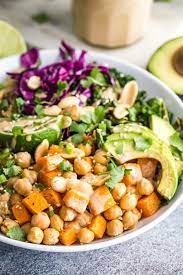 This is a good sweet potato fries recipe, but i would make a few adjustments: Chickpea Sweet Potato Buddha Bowl Food With Feeling