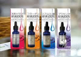 Được đựng trong 1 chai màu nâu cánh gián. Serum Tráº¯ng Da White Beau Essence 25ml Nháº­t Báº£n Ä'á»§ Loáº¡i