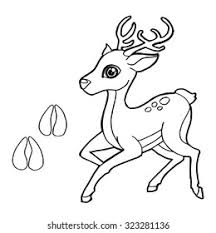 Search through 623,989 free printable colorings at getcolorings. Paw Print Deer Coloring Pages Vector Stock Vector Royalty Free 323281136