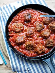 Beef Meatballs In Tomato Sauce Recipe Delicious Magazine Recipe Beef Meatballs Beef Meatball Recipe Recipes