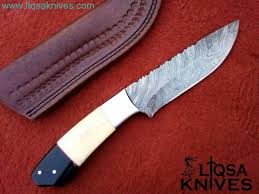 Custom Made Hunting Knife Damascus Steel 1095 And 15n20 Hand