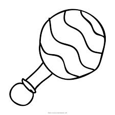 Baby Rattle Coloring Page Ultra Coloring Pages