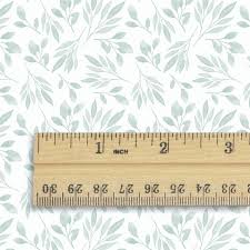 1/12 Mint Watercolor Branches Dollhouse Wallpaper Miniature 1:12 Printable  Download 8.5 X 11" and 11 X 17" Sheets