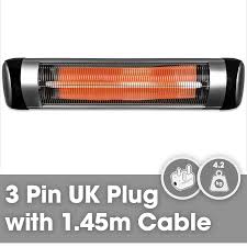 Electric heaters are safe because they do not employ gas, and hence, no fuels are burnt in the radiation process. Purus Electric 2 5kw Wall Mounted Heater Garden Patio Heating Indoor Outdoor For Sale Online Ebay