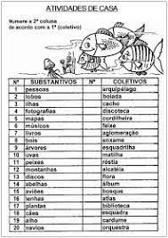atividades para apoio pedagogico um pouco de gramatica substantivos coletivos substantivo coletivo lista de substantivos