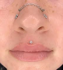 Tfhbfresh Philtrum Piercing On My Friend The Wonderful Garagefuneral666 Using This Beautiful White Gold Pr Philtrum Piercing Earings Piercings Face Jewellery
