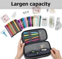 Amazon.com: Mountain guest Estuche para lápices de gran capacidad, estuche  para lápices multiranura, caja de lápices duradera, bolsa portátil de ...