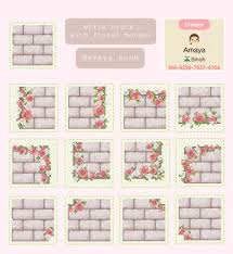 Reissue crafting available for a limited time period. Animal Crossing Qr Closet White Brick Path With Floral Border