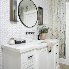Many homeowners think about using a backsplash in their kitchen below are some different ideas to get you thinking about what you might like. White And Taupe Bathroom Backsplash Tiles Design Ideas