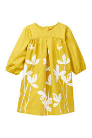 Tea Collection Yuzu Floral Butterfly Print Trapeze Dress Toddler Little Girls Big Girls Nordstrom Rack