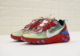 Nike's sports research lab delivers this innovative pair of element 87 sneakers this season, a style imbued with lightweight epic react technology underfoot. The Undercover X Nike Epic React Element 87 Will Release In